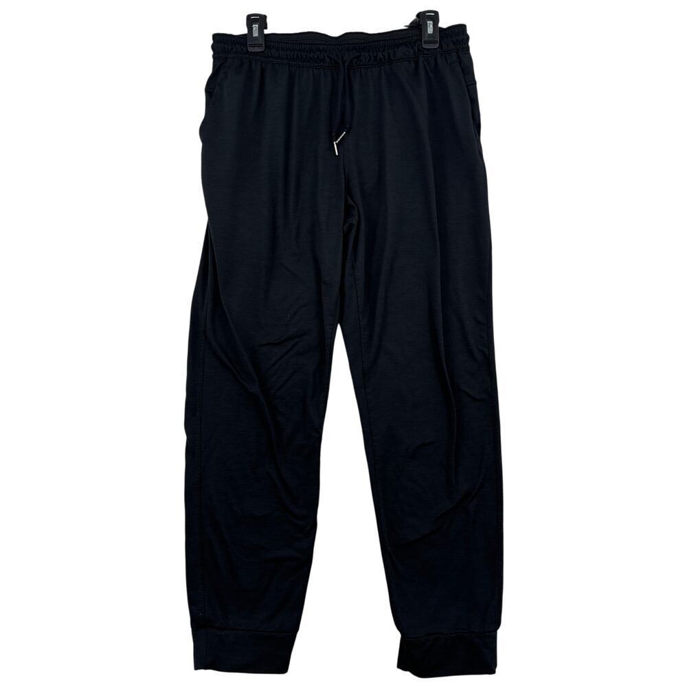 Zella Jogger Sweatpants Women's Size L‎ Black Drawstring Waist Stretch Lounge